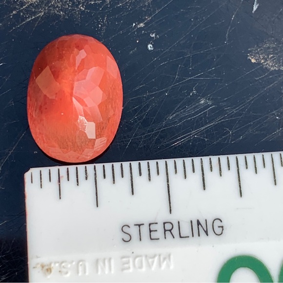 8.54Ct Natural Reddish Orange Andesine Labradorite Congo Lot - Picture 15 of 17